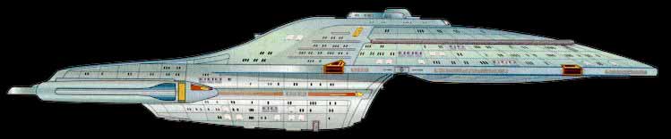 [IMAGE : Intrepid-class starship]