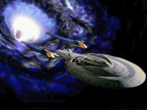 [IMAGE : Sovereign-class starship]